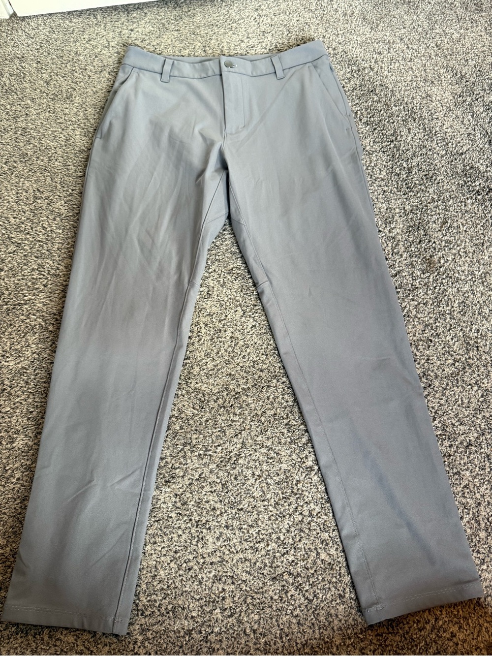 lululemon athletica Men's Light Gray Stretch Chino Pants